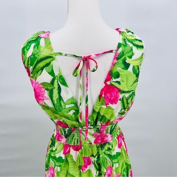 Flying Tomato Dress Maxi Floral Pink Green Size S - Picture 9 of 12